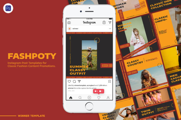 Download Fashpoty Instagram Fashion Post Template - Fashion post Collection