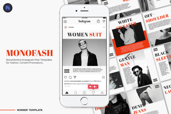 Download Monofash Instagram Fashion Post Template - Fashion post Collection